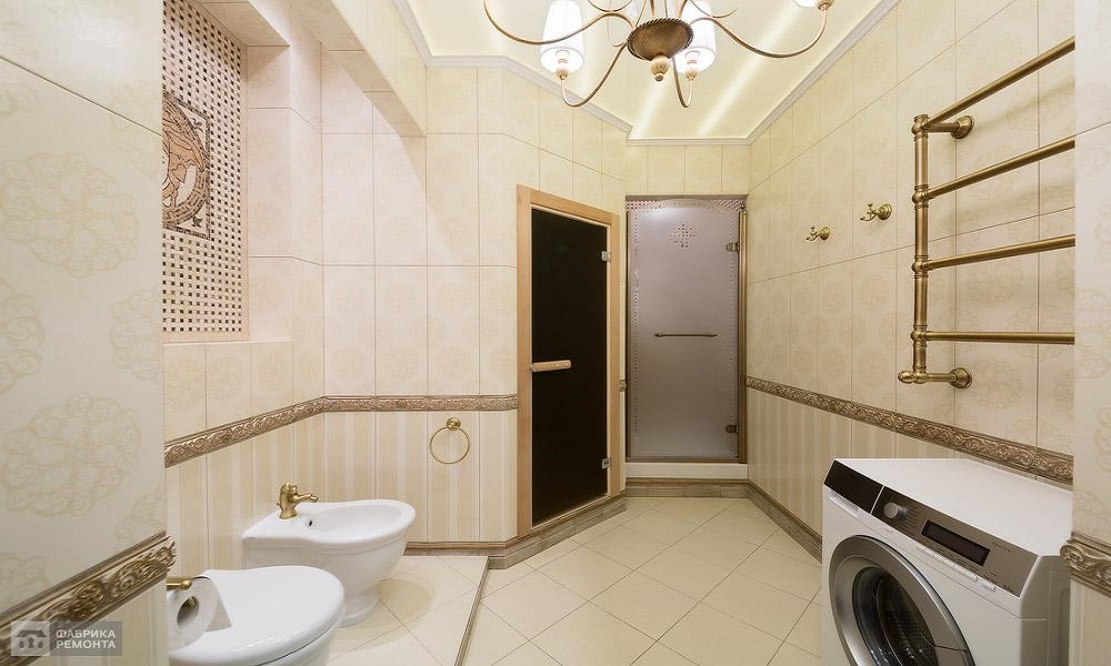 Ванная комната в классическом стиле.